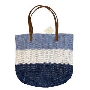 NEW rattan beach bag/tote